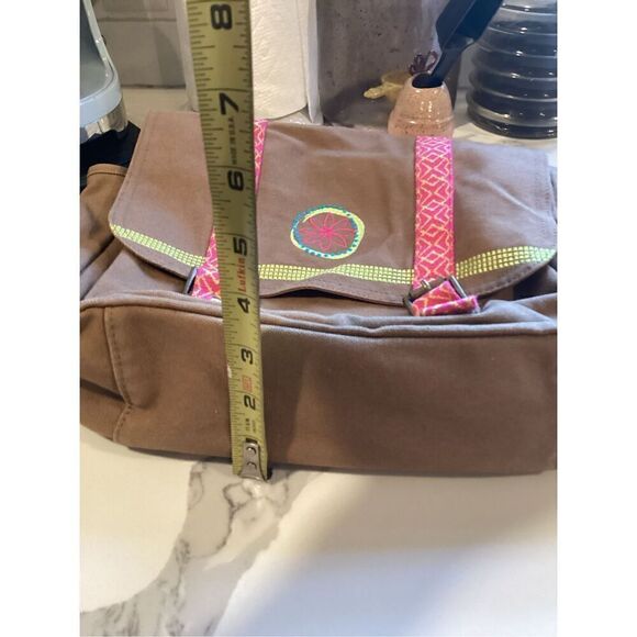 American Girl Canvas Lee Clarke Messenger Shoulder Cross Body Bag - Picture 10 of 12